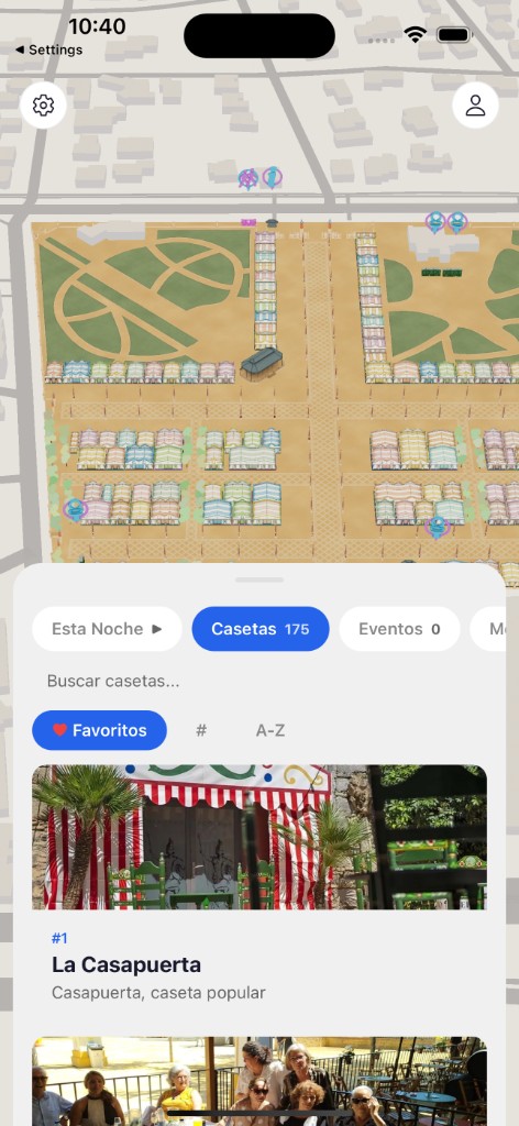 3D map with bottom sheet in Drift app