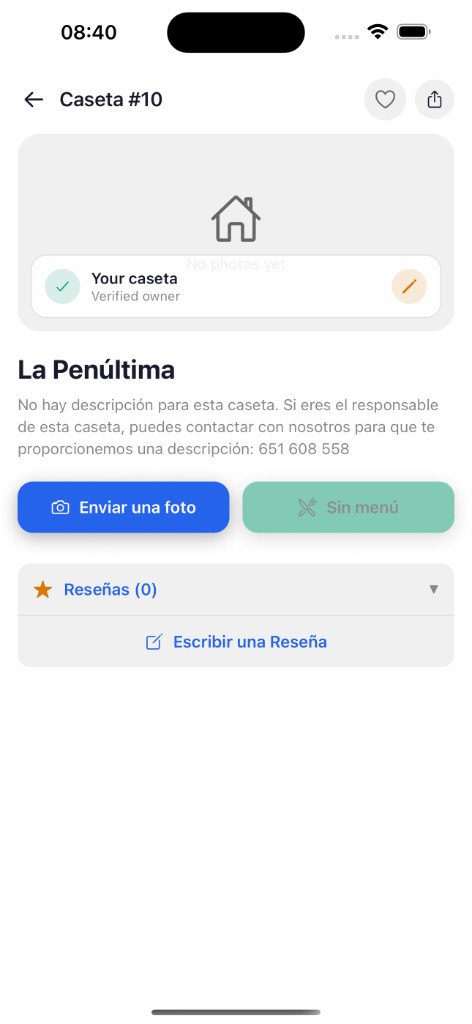 Your caseta — Verified owner badge on caseta detail
